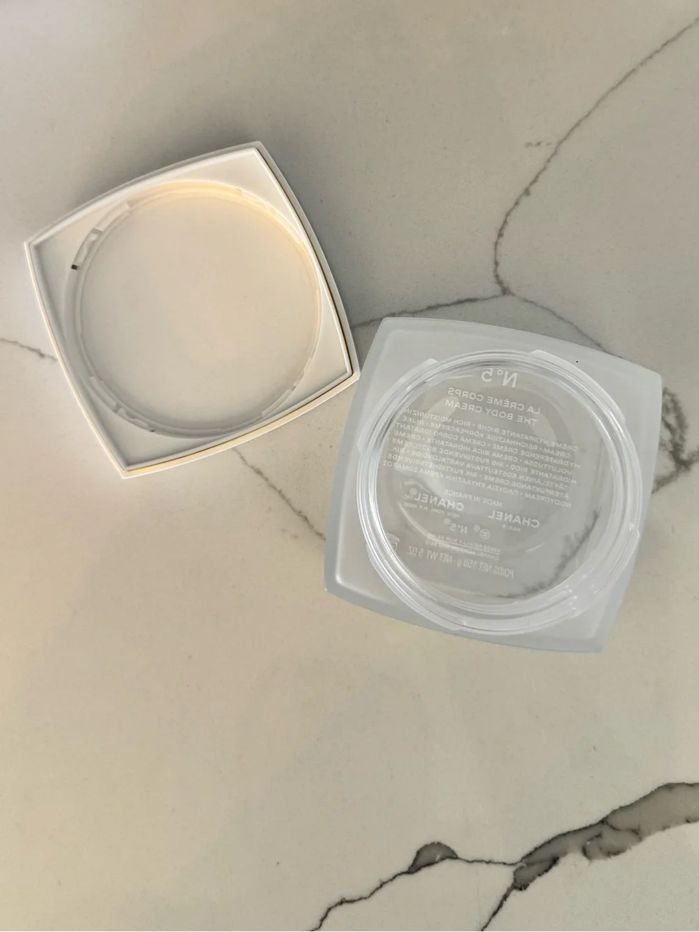 CHANEL empty frosted